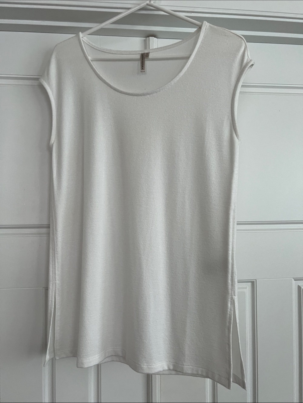 Banana Republic White Scoop Neck Tank Tunic